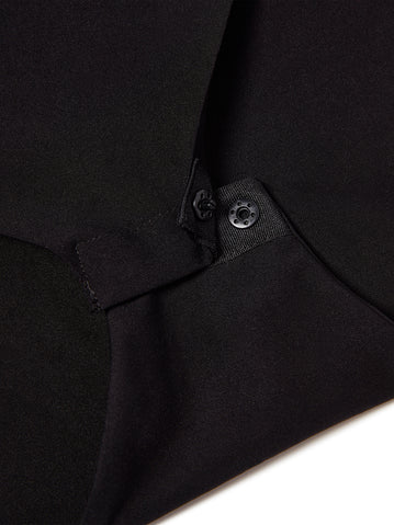 DaySculpt™ Long Sleeve Square Neck Snapped Top