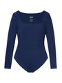 DaySculpt™ Long Sleeve Square Neck Snapped Top