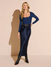 DaySculpt™ Long Sleeve Square Neck Snapped Top