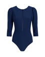 navy long sleeve swimsuit