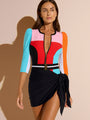 DreamSculpt® Multi Puff Sleeve Zip