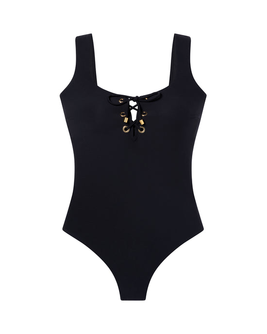 DreamSculpt® Lace-Up Square Neck Tank