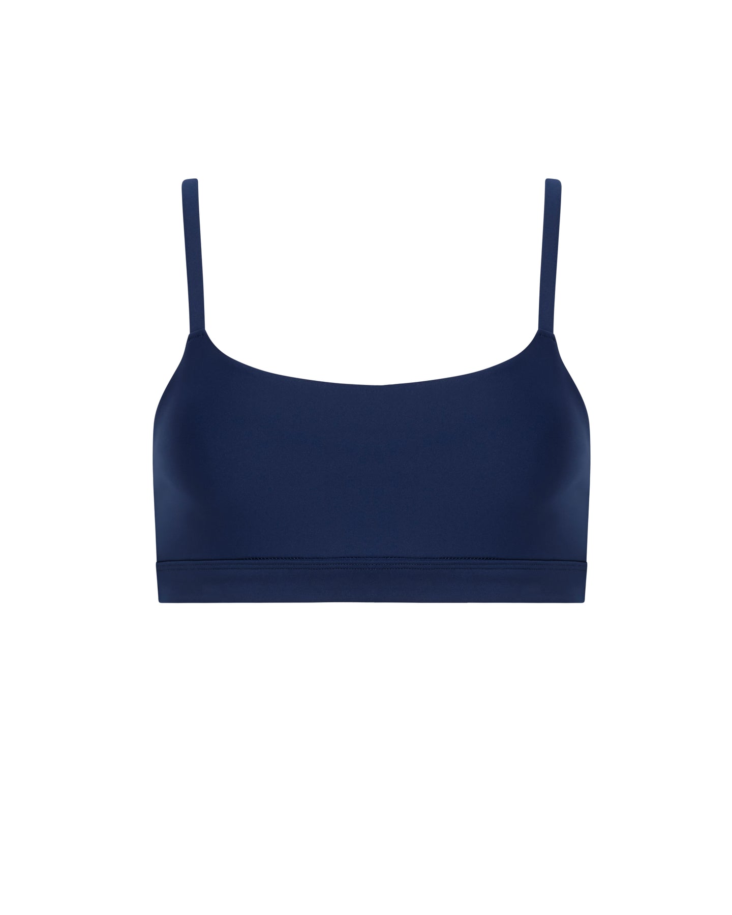 Women's Etched in Style Bralette with Extenders Thin Adjustable Strap  Triangle Lace Spaghetti Bralette Navy