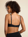 black push-up bikini top in regular style