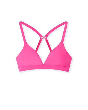 pink push-up bikini top unworn